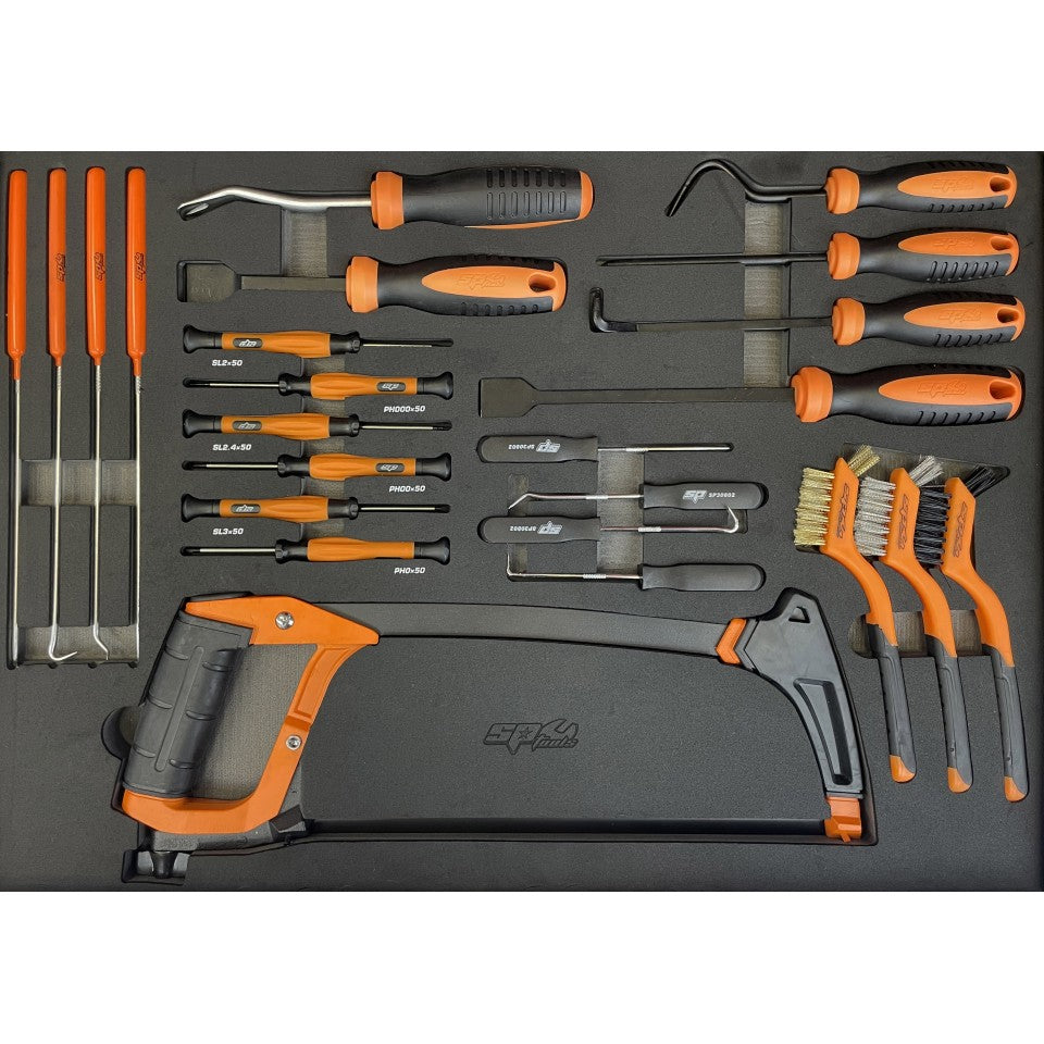 SPtools CUSTOM SERIES VERKTØYVOGN 342 DELER