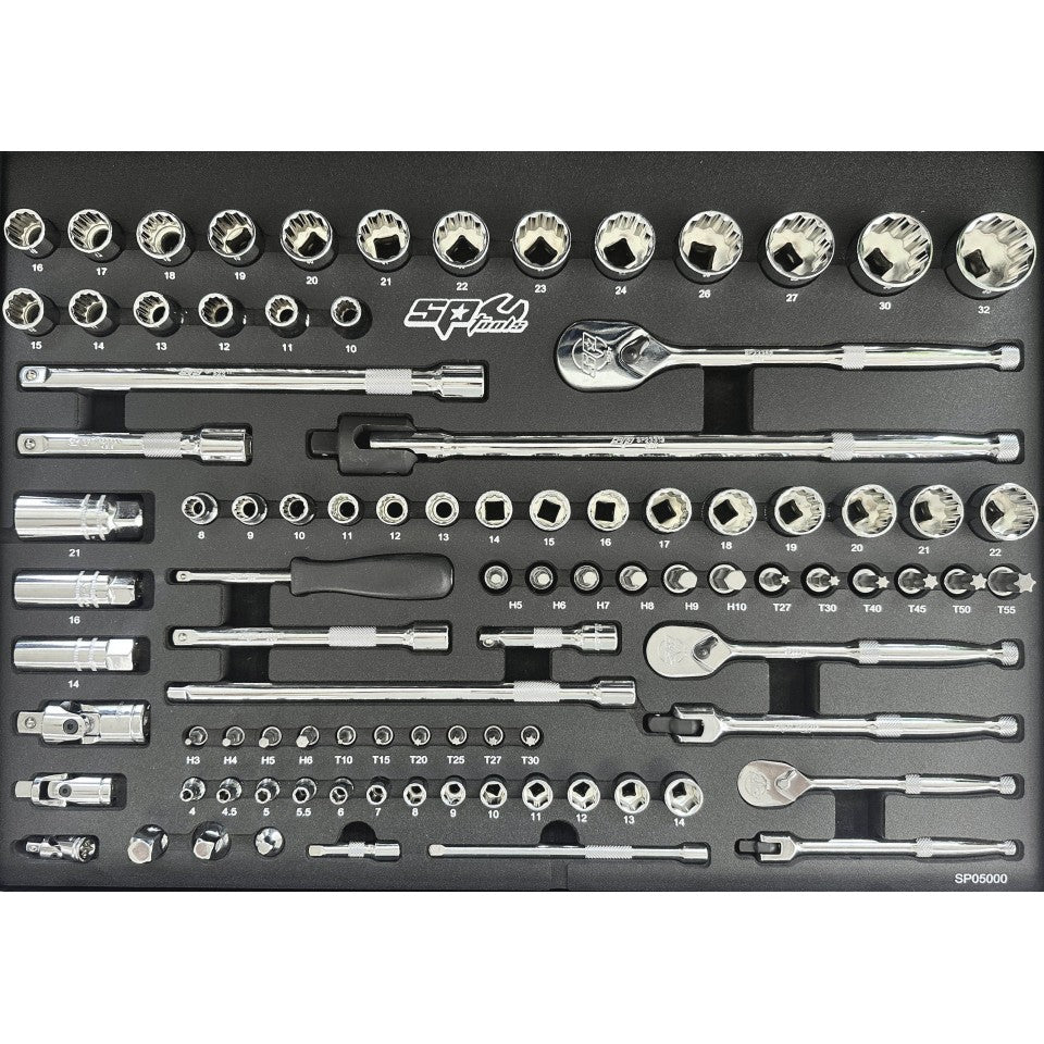 SPtools CUSTOM SERIES VERKTØYVOGN 342 DELER