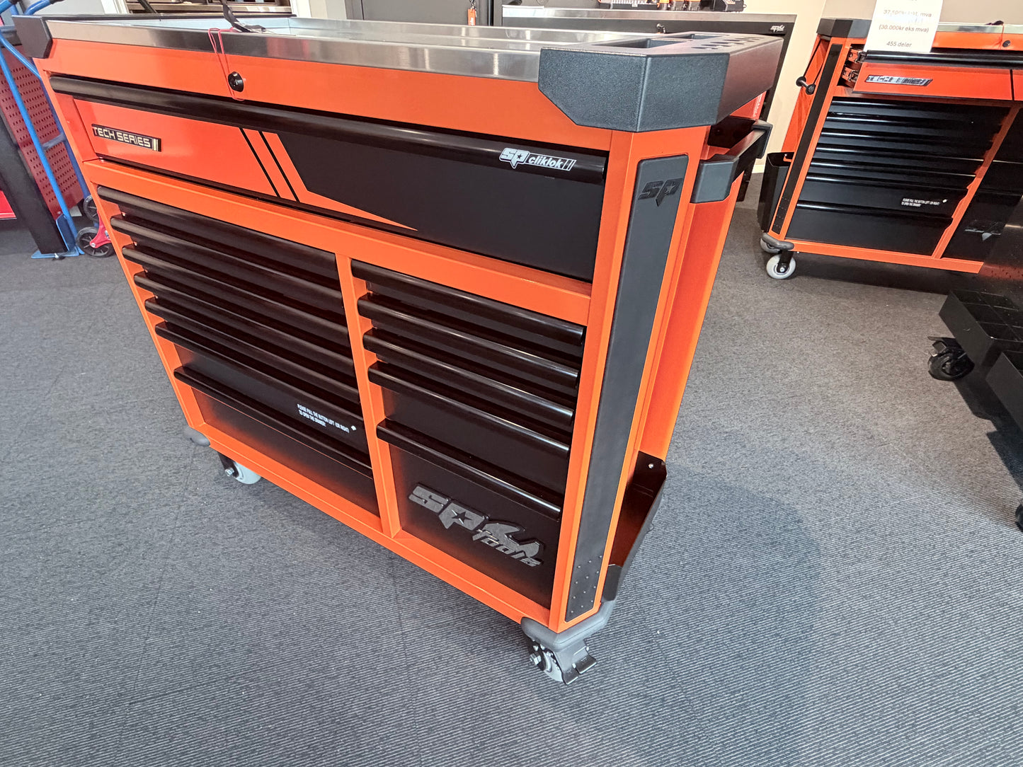 sptools verkyøyvogn med 374deler verktøy