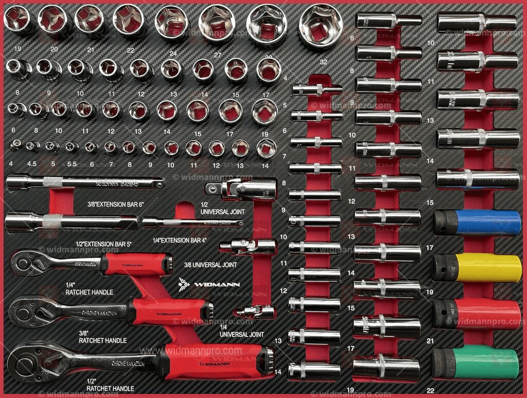 WIDMANN ULTRA TOOLS VERKTØYVOGN 246 DELER VERKTØY