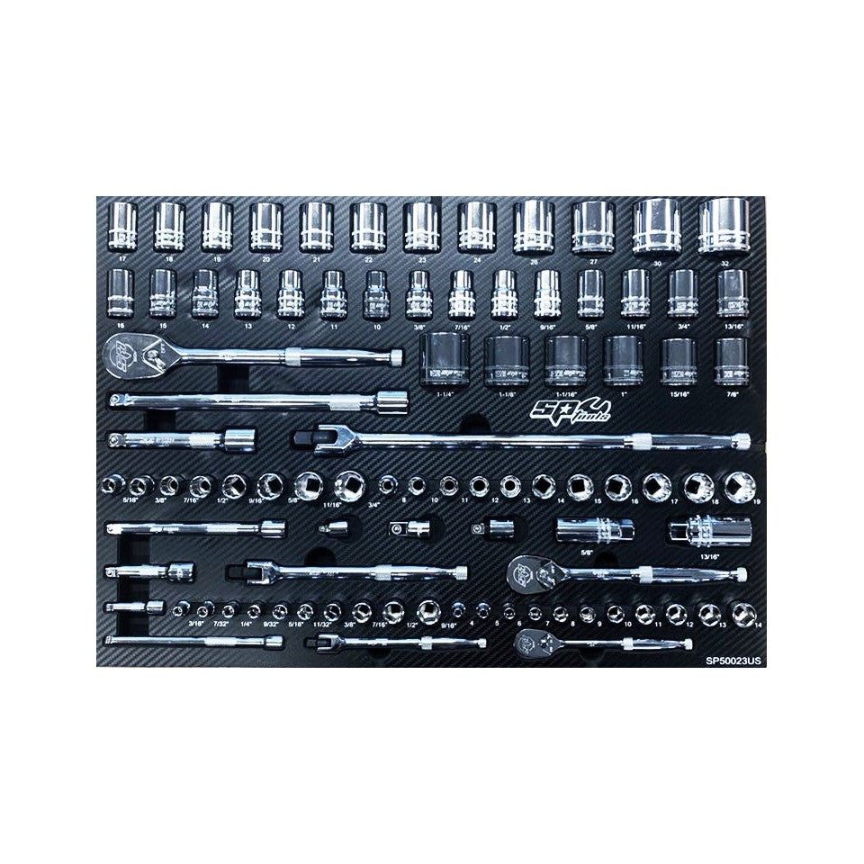 SPtools(M) - Skrallesett Metrisk \ SAE- 86STK