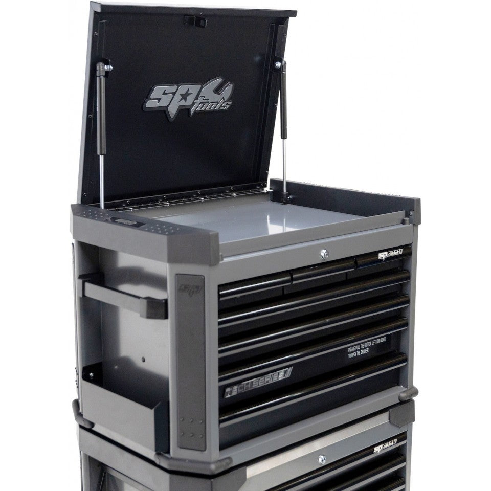 SPtools VERKTØYVOGN TECH SERIES 16 DRAWERS BLACK