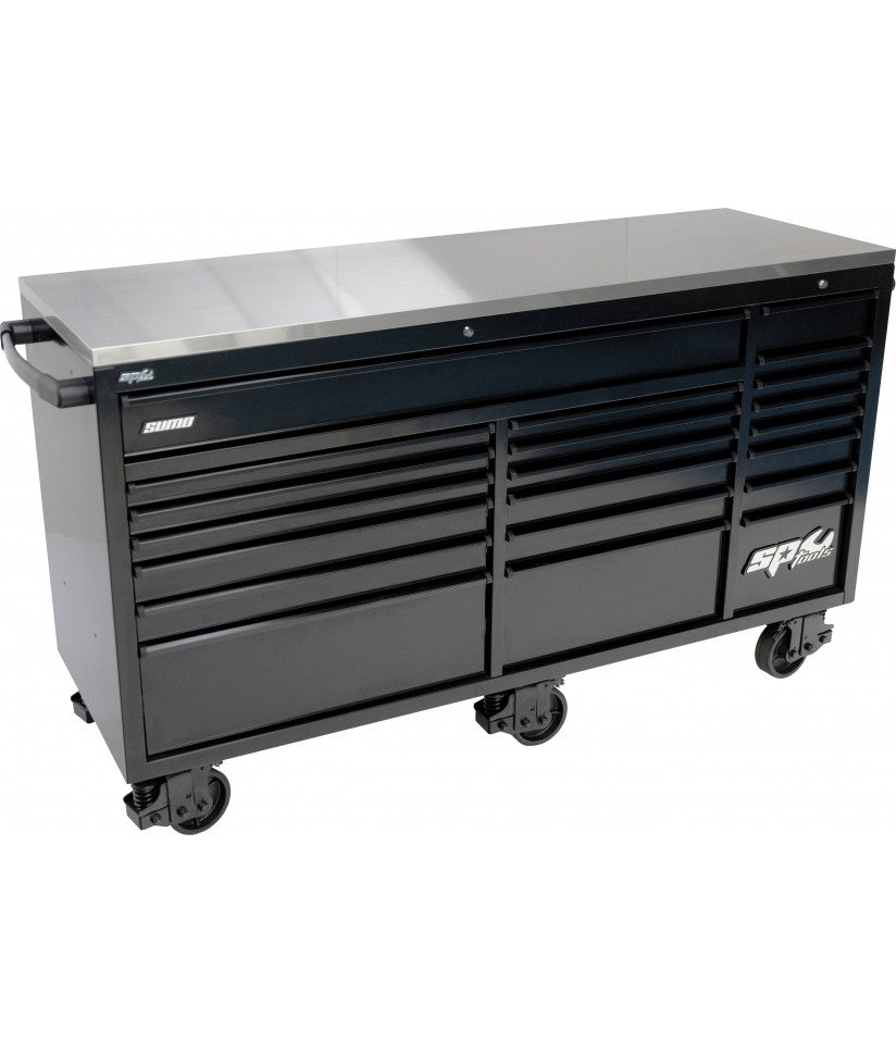 SPtools VERKTØYVOGN BLACK USA SUMO SERIES 21 SKUFFER 185CM