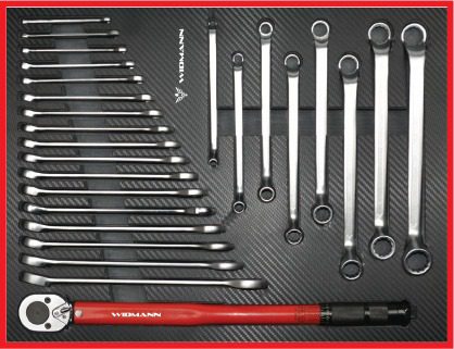 WIDMANN EXTRA LARGE TOP TROLLEY 262 DELER VERKTØY.SOFT CLOSE