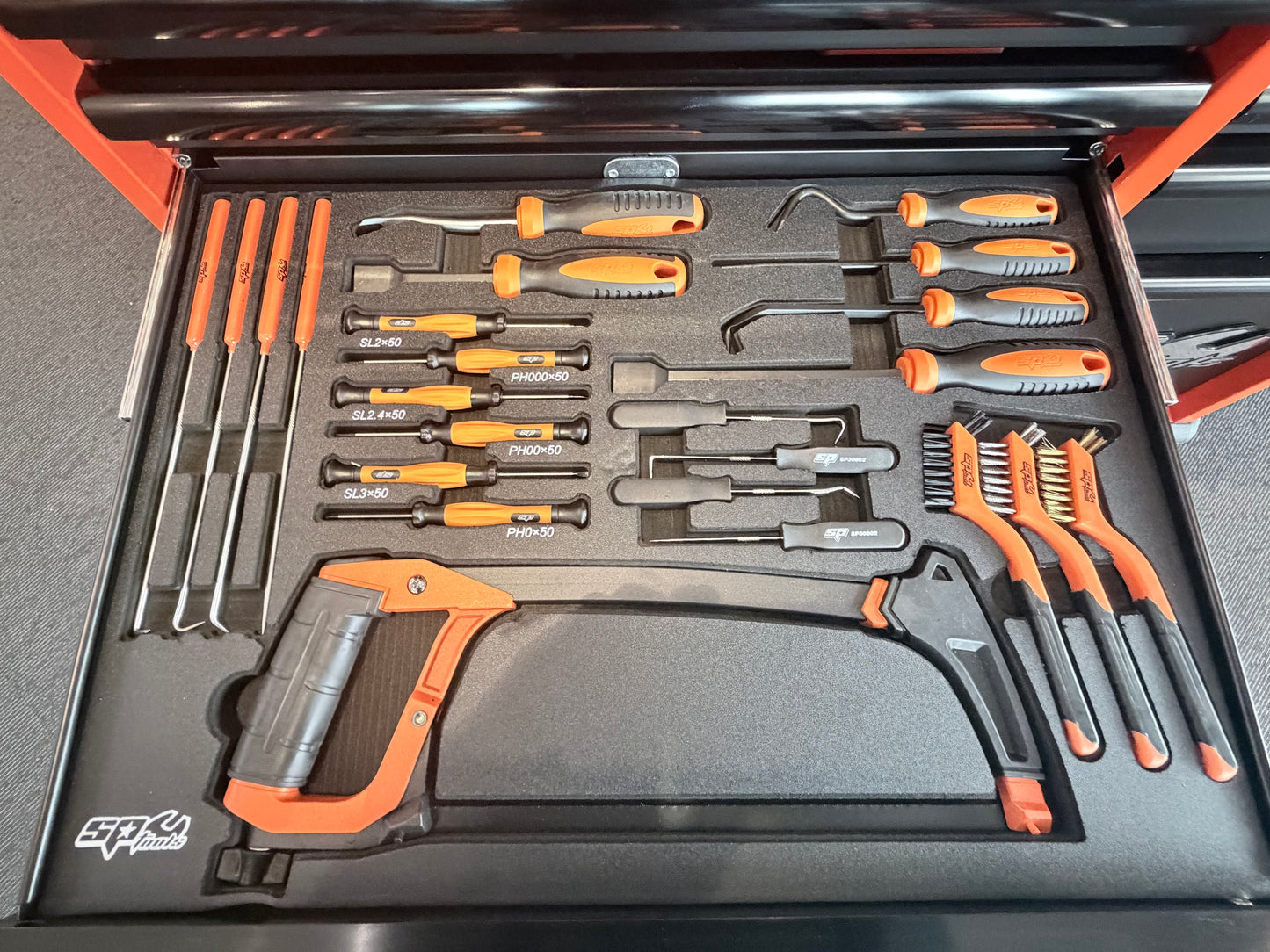 sptools verkyøyvogn med 374deler verktøy